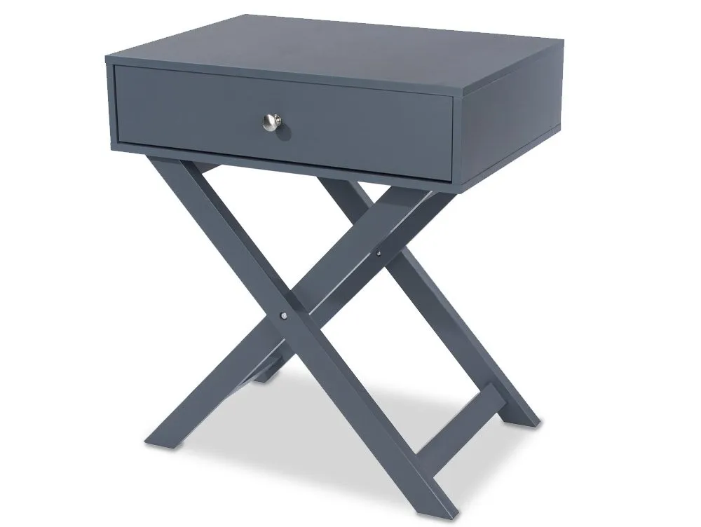 Core Core Options Blue 1 Drawer Petite Bedside Table