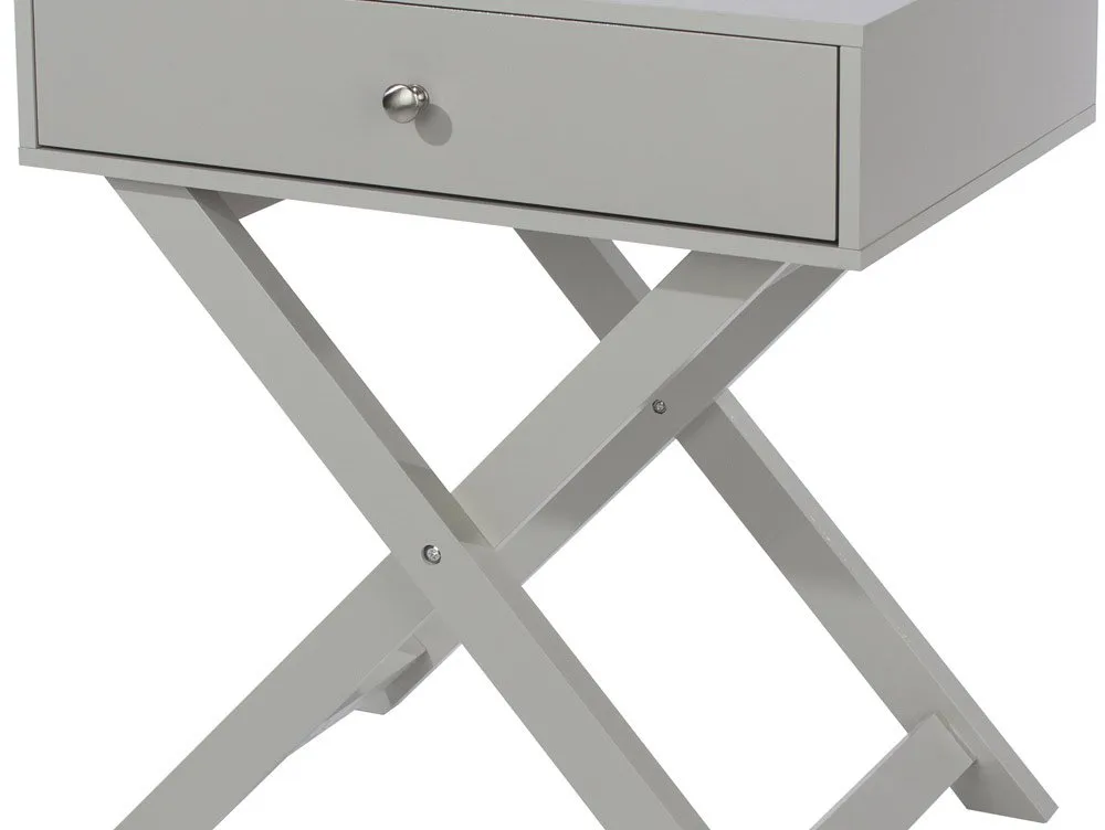 Core Core Options Grey 1 Drawer Petite Bedside Table