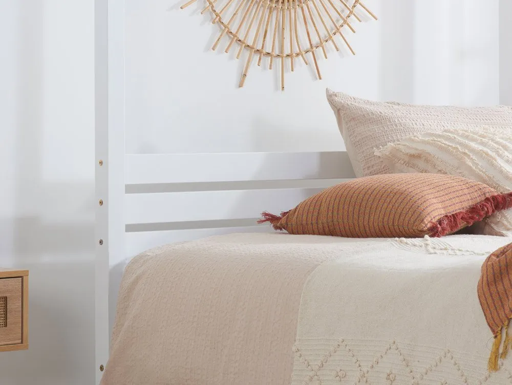 Birlea Birlea Mercia White Four Poster Wooden Bed Frame
