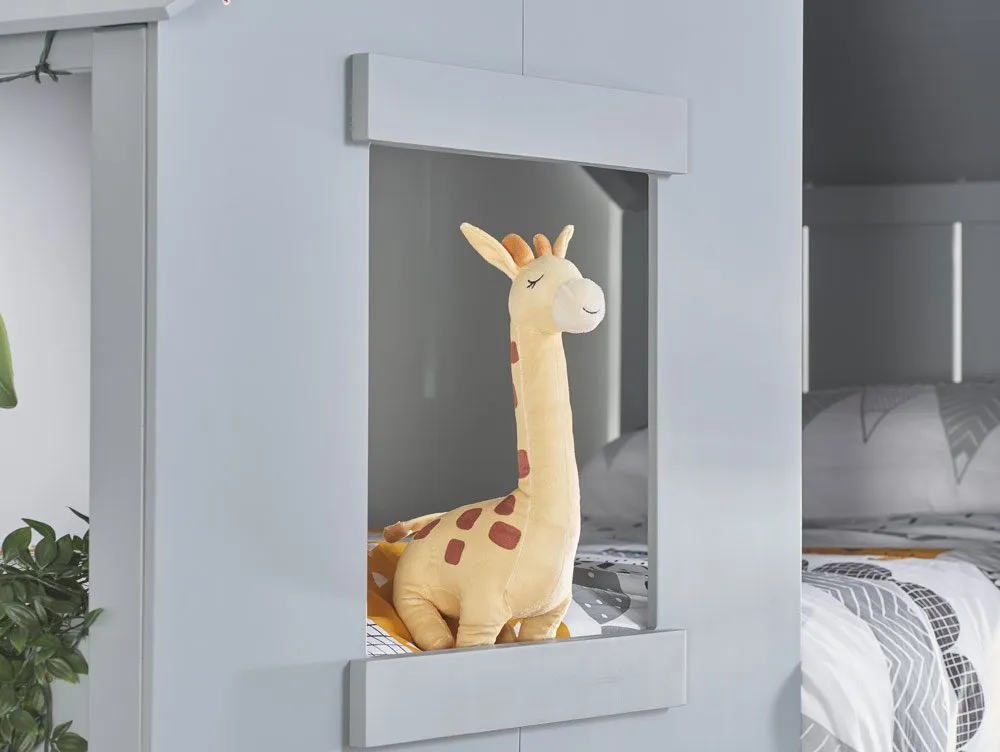 Birlea Birlea Safari Grey Wooden Bunk Bed Frame