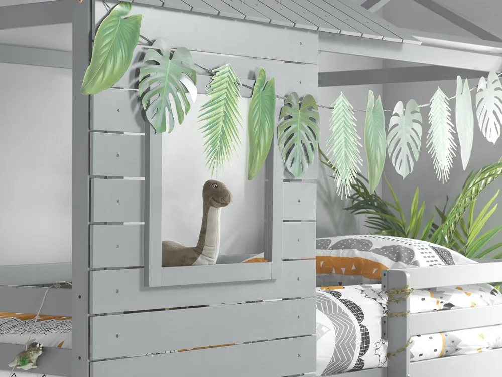 Birlea Birlea Adventure Grey Wooden Bunk Bed Frame