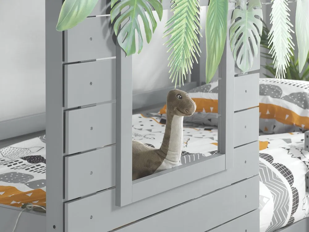Birlea Birlea Adventure Grey Wooden Bunk Bed Frame