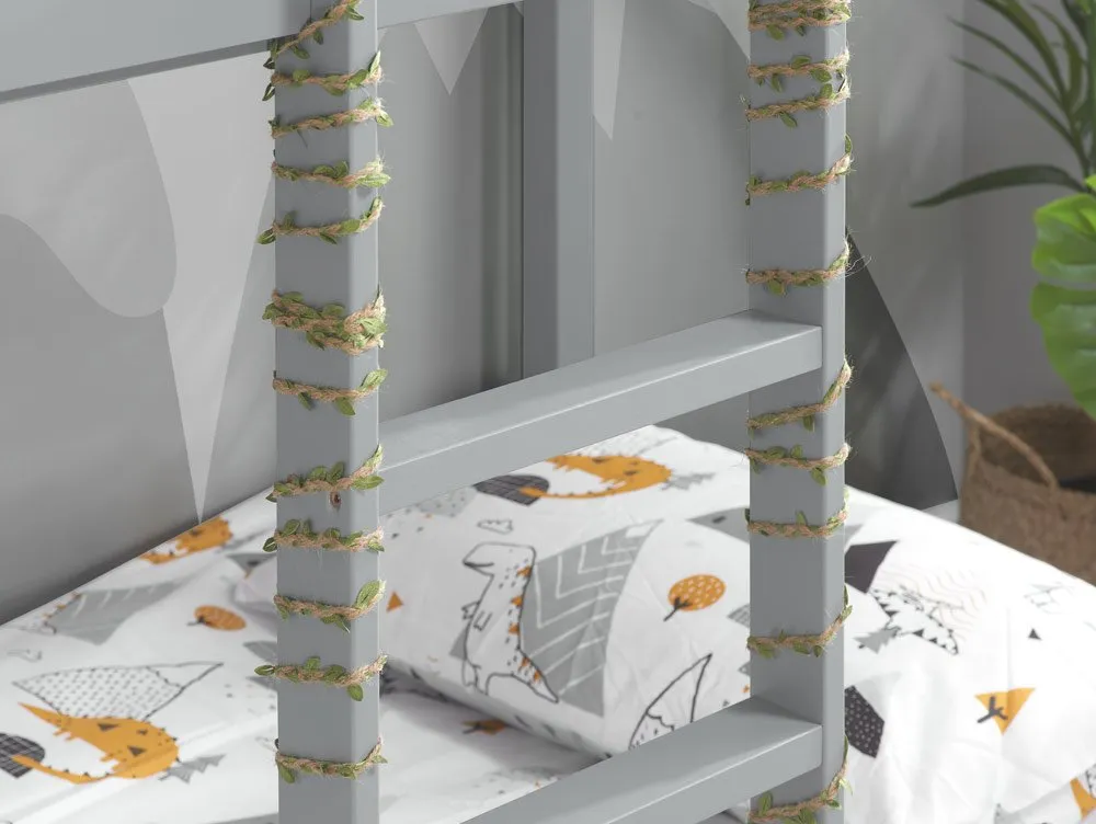 Birlea Birlea Adventure Grey Wooden Bunk Bed Frame