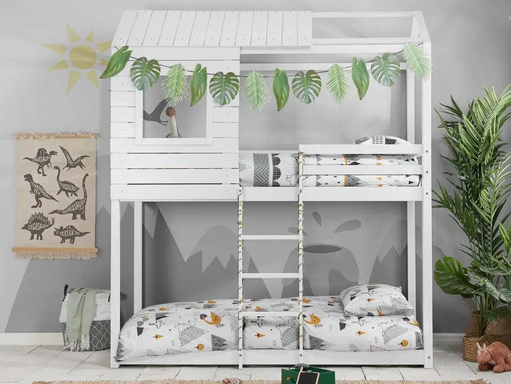 Birlea Birlea Adventure White Wooden Bunk Bed Frame