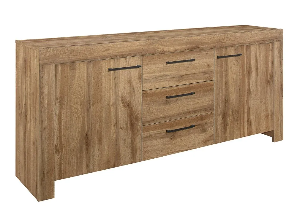 Birlea Birlea Compton Oak 2 Door 3 Drawer Sideboard