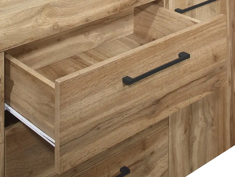 Birlea Birlea Compton Oak 2 Door 3 Drawer Sideboard