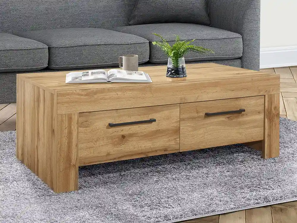 Birlea Birlea Compton Oak 4 Drawer Coffee Table