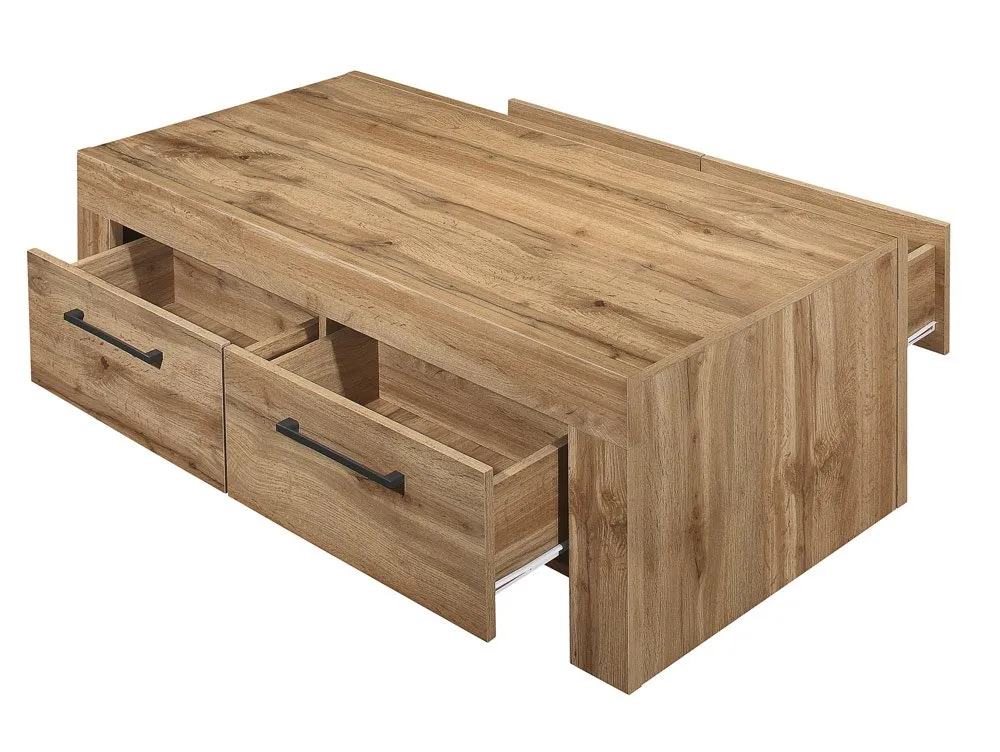 Birlea Birlea Compton Oak 4 Drawer Coffee Table