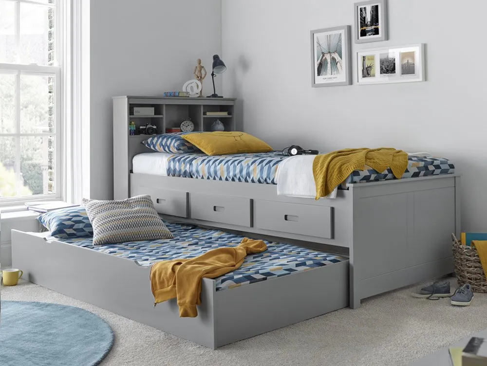Bedmaster Bedmaster Veera Grey Wooden Bed Frame