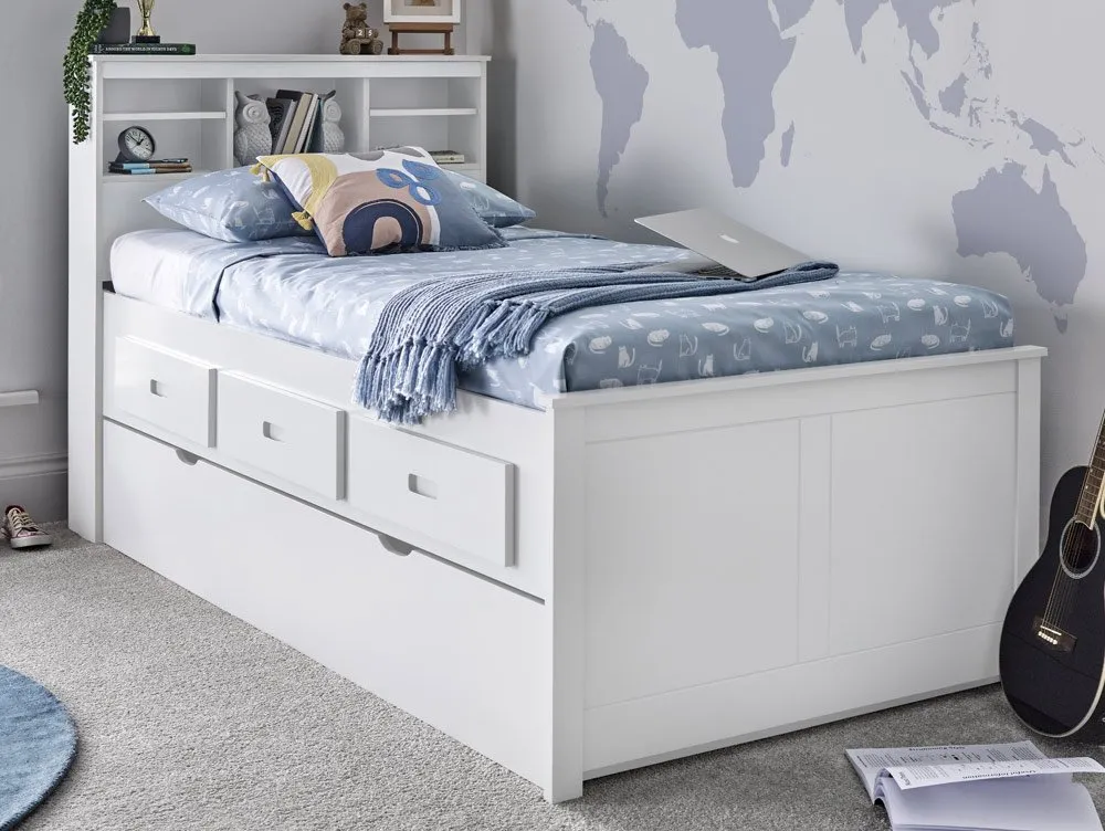 Bedmaster Bedmaster Veera White Wooden Bed Frame