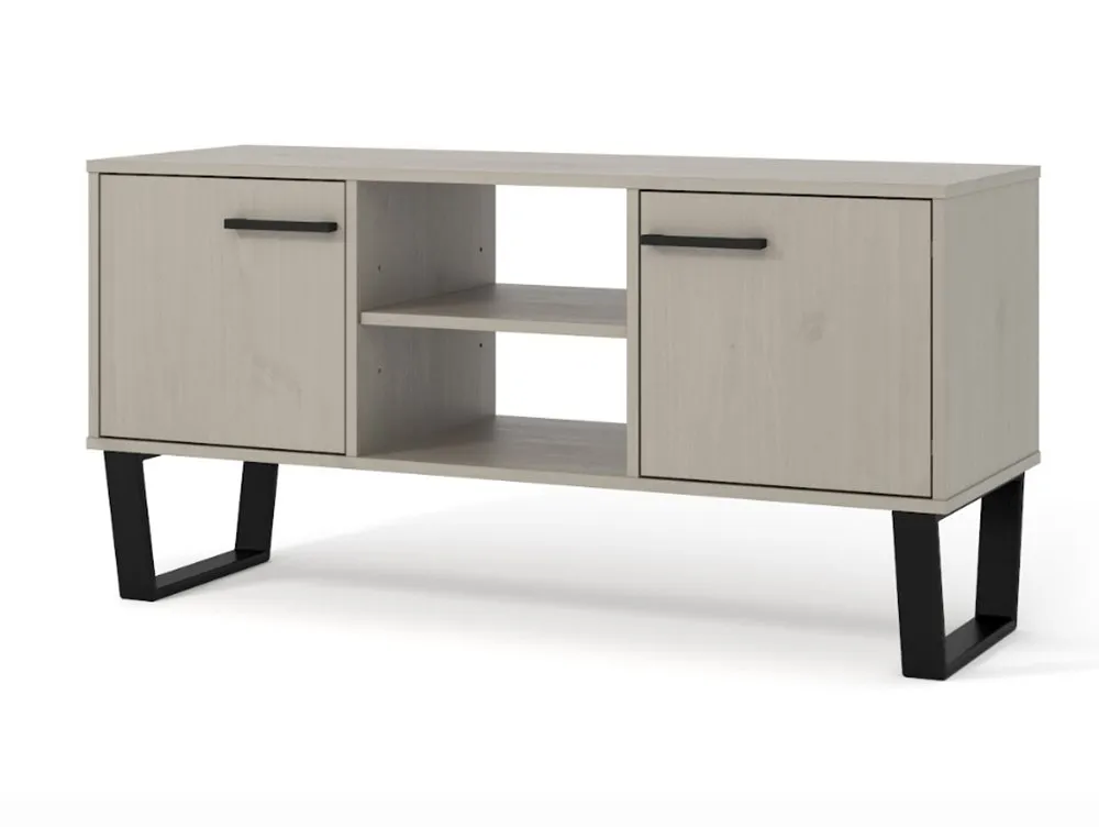 Core Core Texas Grey Waxed Pine 2 Door Flat Screen TV Cabinet