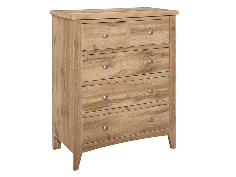 Birlea Furniture & Beds Birlea Hampstead Oak 3+2 Drawer Chest of Drawers