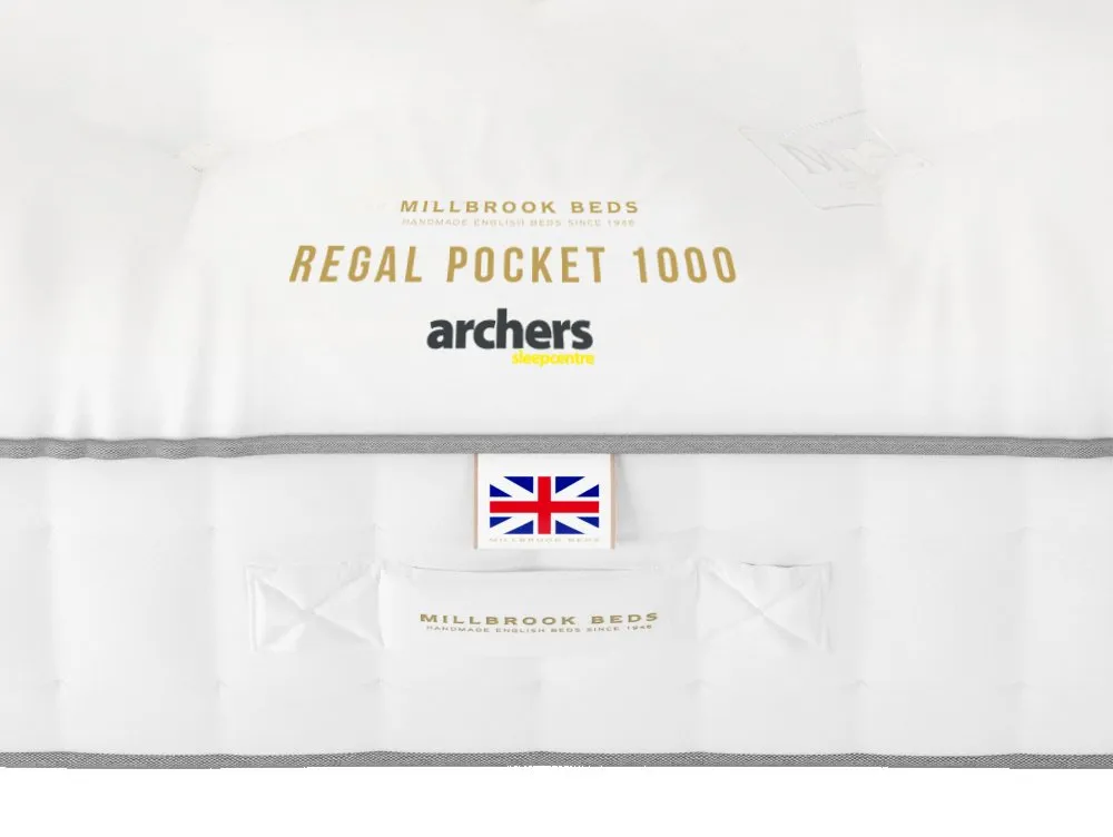 Millbrook Beds Millbrook Regal Pocket 1000 3ft Single Mattress