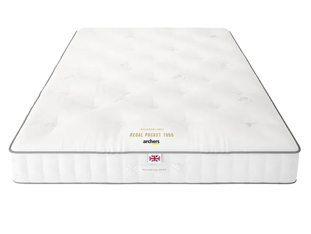 Millbrook Beds Millbrook Regal Pocket 1000 6ft Super King Size Mattress