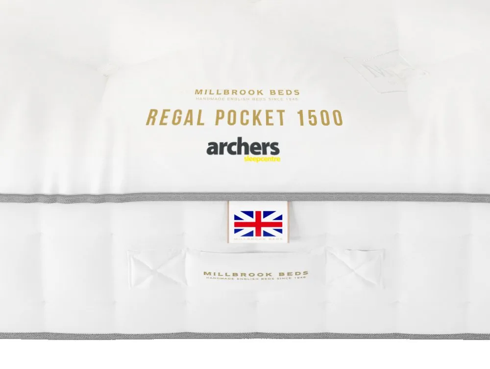 Millbrook Millbrook Regal Pocket 1500 2ft6 Small Single Mattress