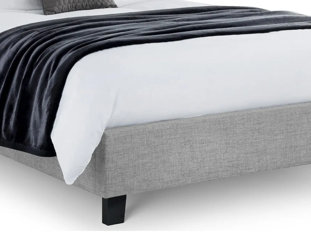 Julian Bowen Julian Bowen Sorrento Light Grey Fabric Bed Frame