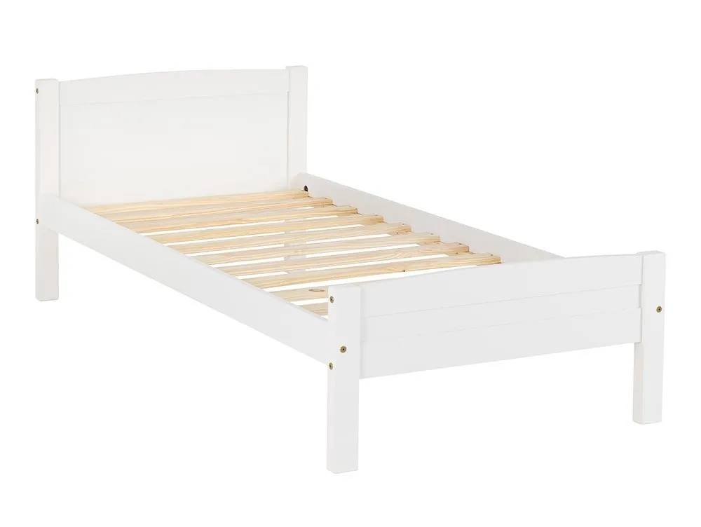 Seconique Seconique Amber White Wooden Bed Frame