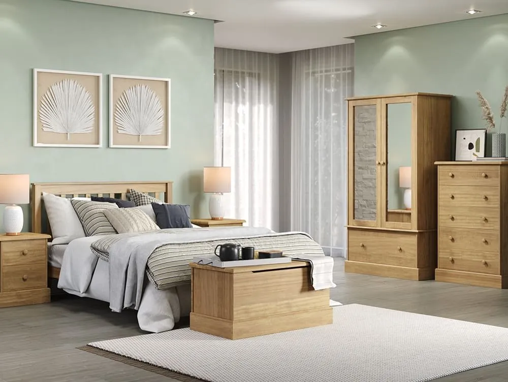Core Core Cotswold Pine Wooden Blanket Box