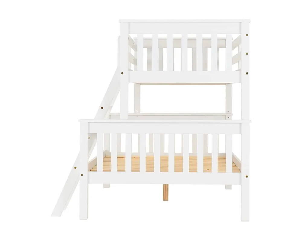 Seconique Seconique Neptune 3ft plus 4ft White Wooden Bunk Bed Frame