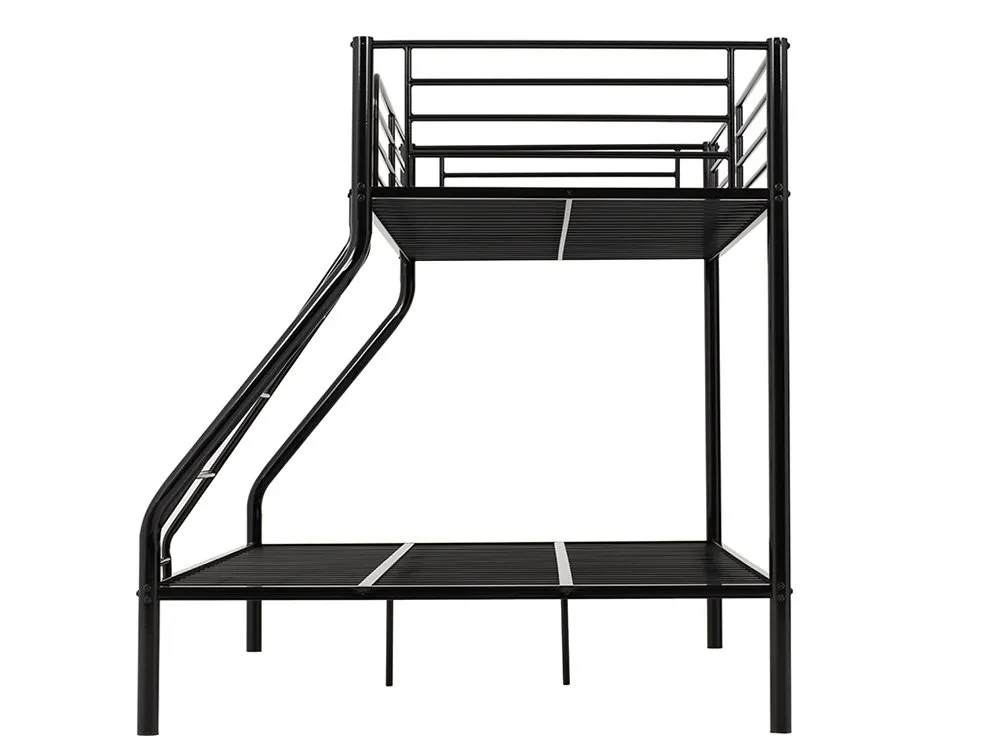 Seconique Seconique Tandi 3ft plus 4ft6 Black Metal Bunk Bed Frame