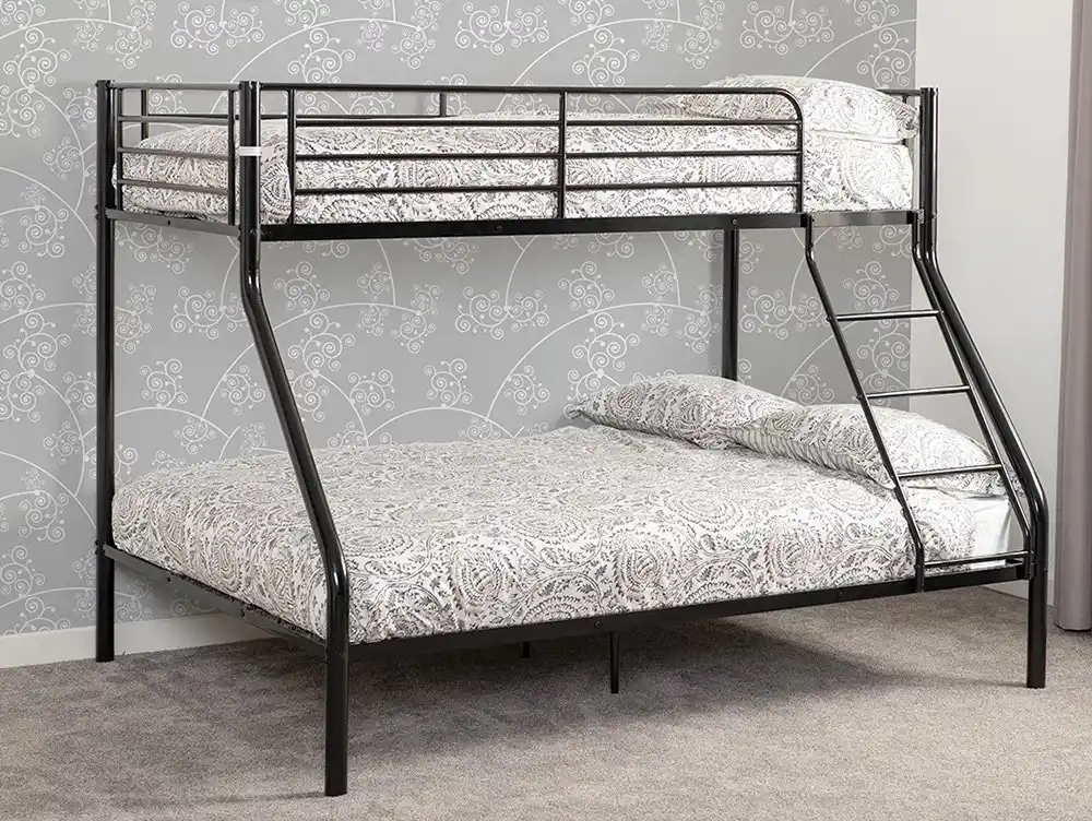 Seconique Seconique Tandi Black Metal Triple Bunk Bed Frame