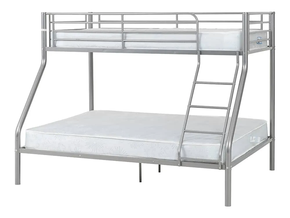 Seconique Seconique Tandi Silver Metal Triple Bunk Bed Frame