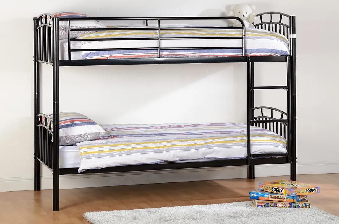 Seconique Seconique Ventura Black Metal Bunk Bed Frame