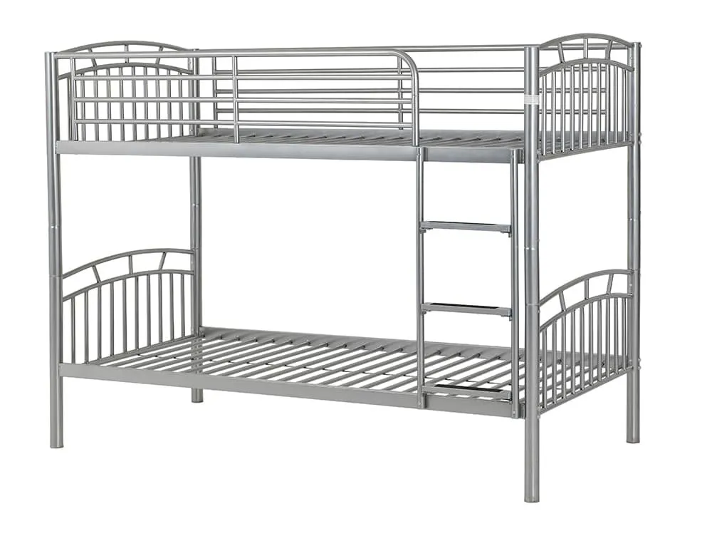 Seconique Seconique Ventura Silver Metal Bunk Bed Frame