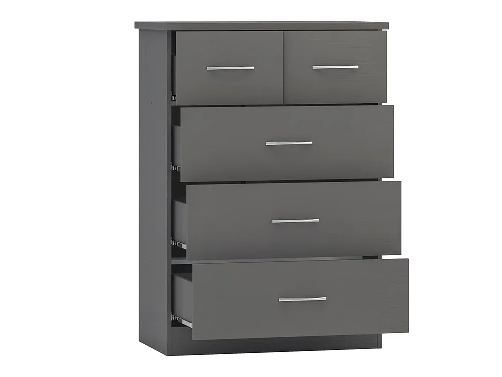 Seconique Seconique Nevada Matt Grey 4 Piece Bedroom Furniture Package