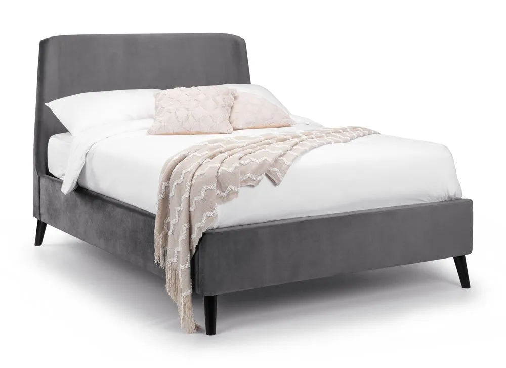Julian Bowen Julian Bowen Frida Grey Velvet Bed Frame