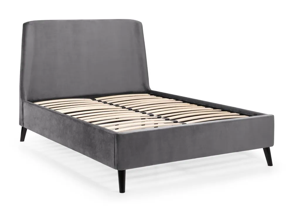 Julian Bowen Julian Bowen Frida Grey Velvet Bed Frame