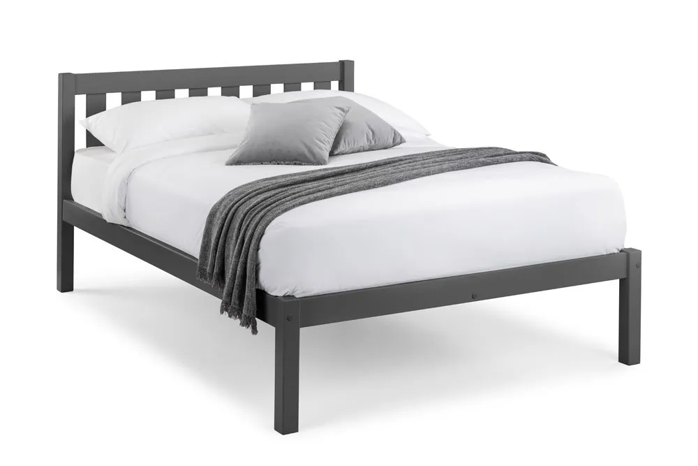 Julian Bowen Julian Bowen Luna 4ft6 Double Anthracite Wooden Bed Frame