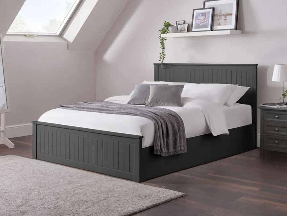Julian Bowen Julian Bowen Maine Anthracite Wooden Ottoman Bed Frame