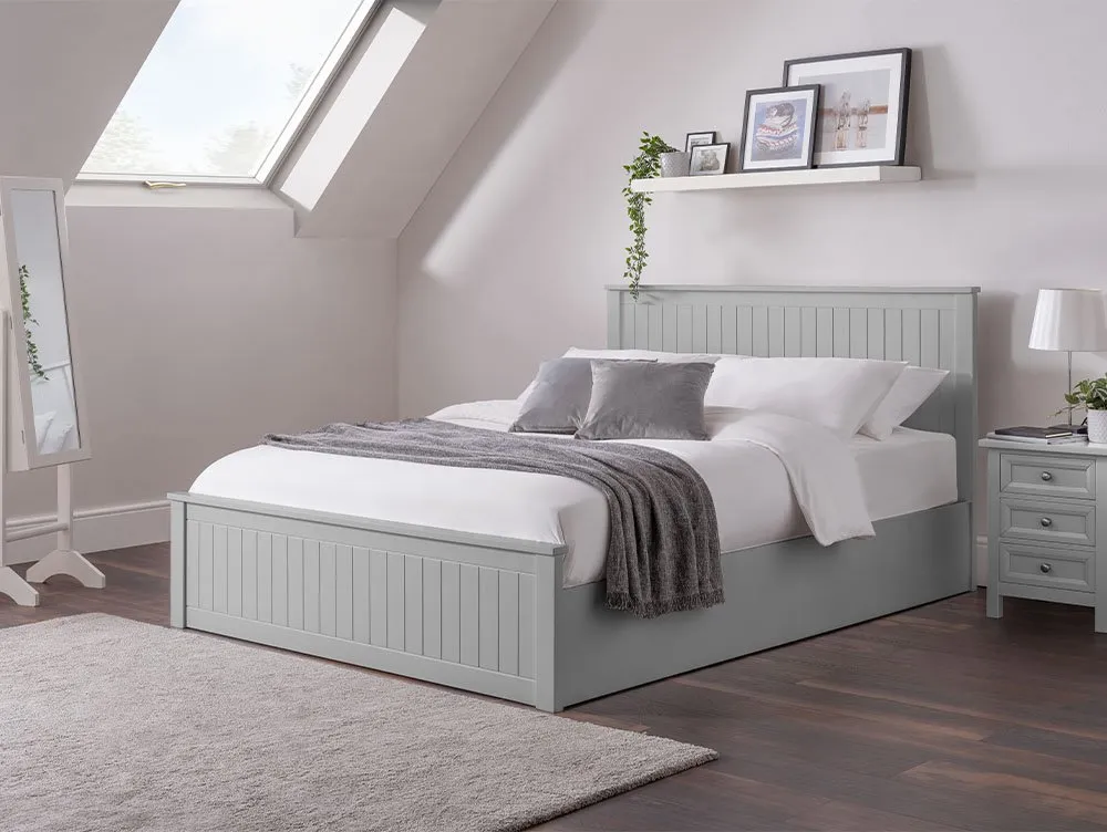 Julian Bowen Julian Bowen Maine Dove Grey Wooden Ottoman Bed Frame