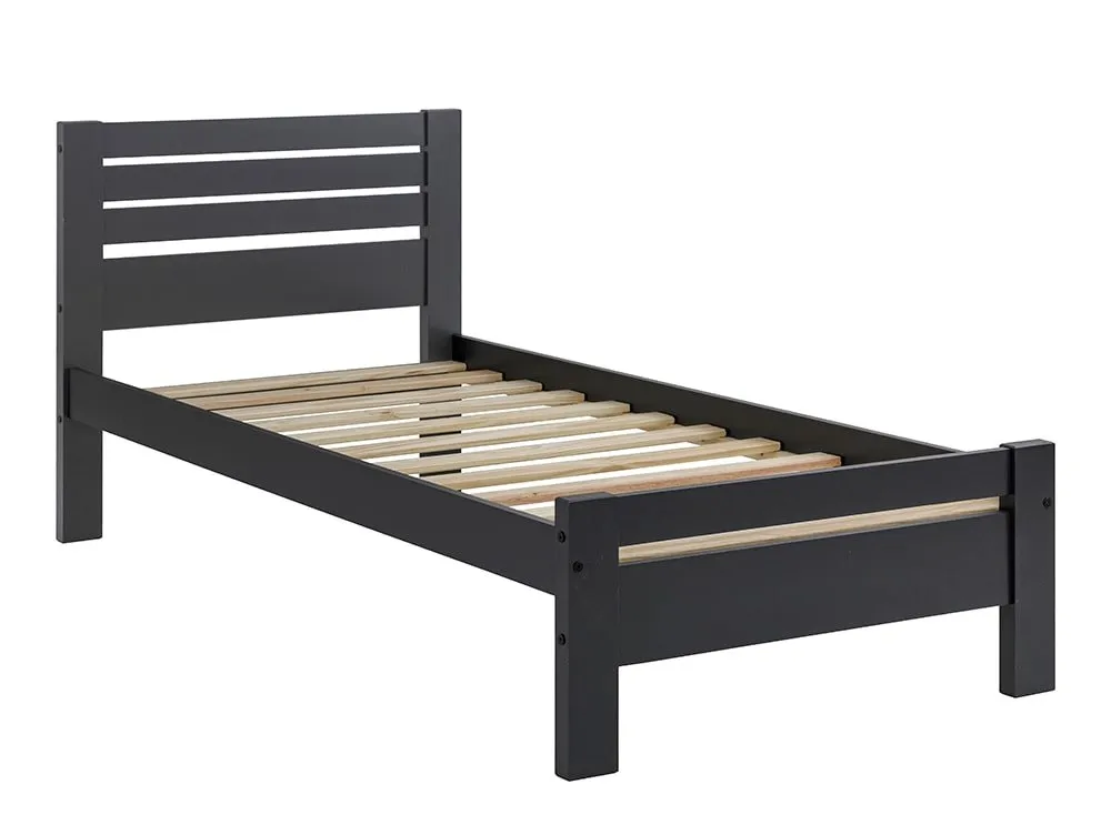 Seconique Seconique Toledo 3ft Single Grey Wooden Bed Frame