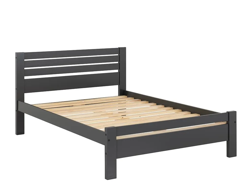 Seconique Seconique Toledo 5ft King Size Grey Wooden Bed Frame
