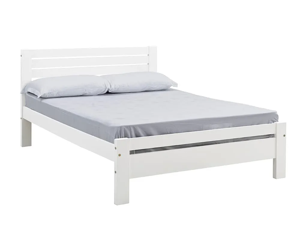 Seconique Seconique Toledo 5ft King Size White Wooden Bed Frame