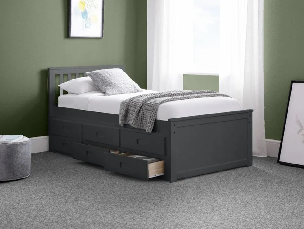 Julian Bowen Julian Bowen Maisie Anthracite Wooden Guest Bed Frame