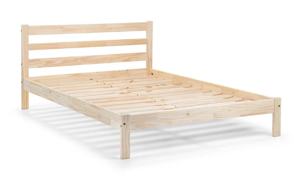 Julian Bowen Julian Bowen Sami 4ft6 Double Natural Pine Wooden Bed Frame