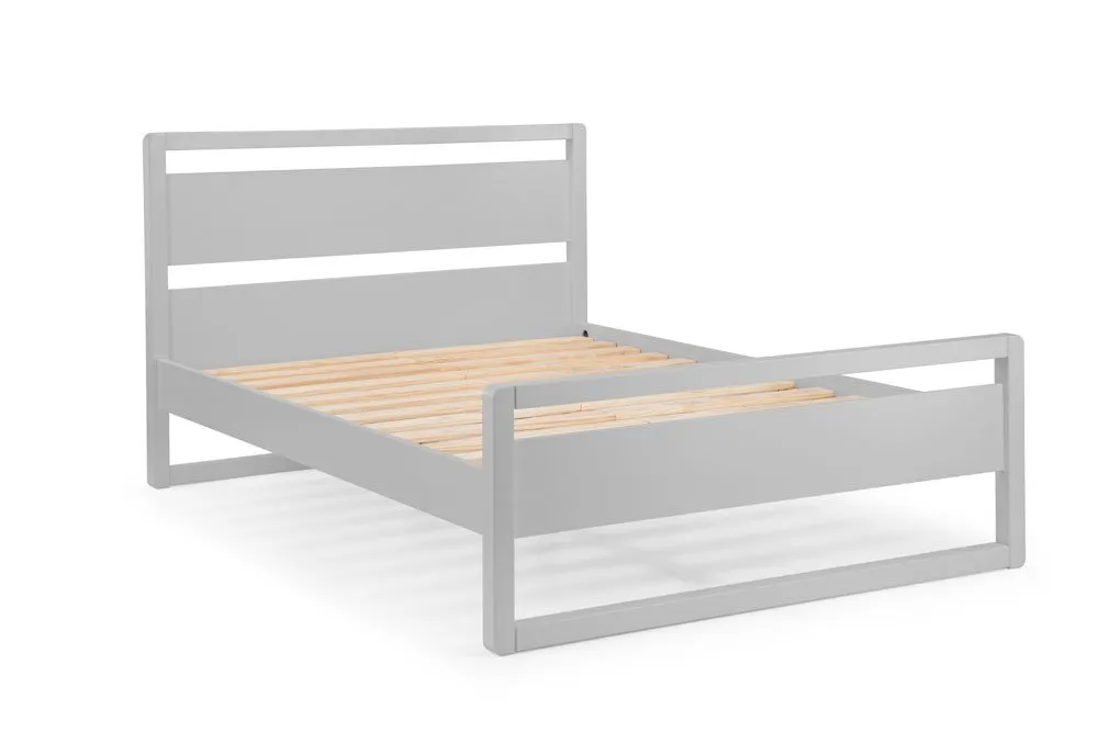 Julian Bowen Julian Bowen Venice 4ft6 Double Grey Wooden Bed Frame