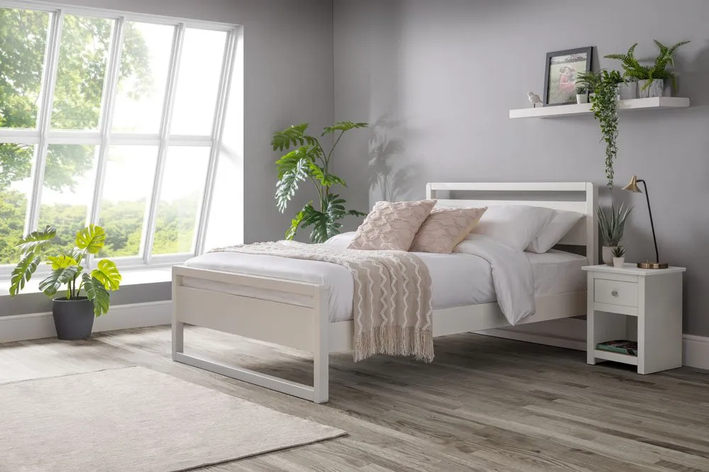 Julian Bowen Julian Bowen Venice Surf White Wooden Bed Frame