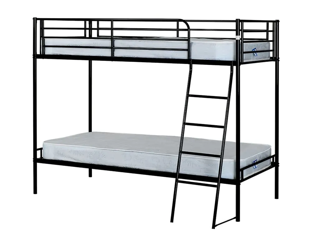 Seconique Seconique Brandon Black Metal Bunk Bed Frame