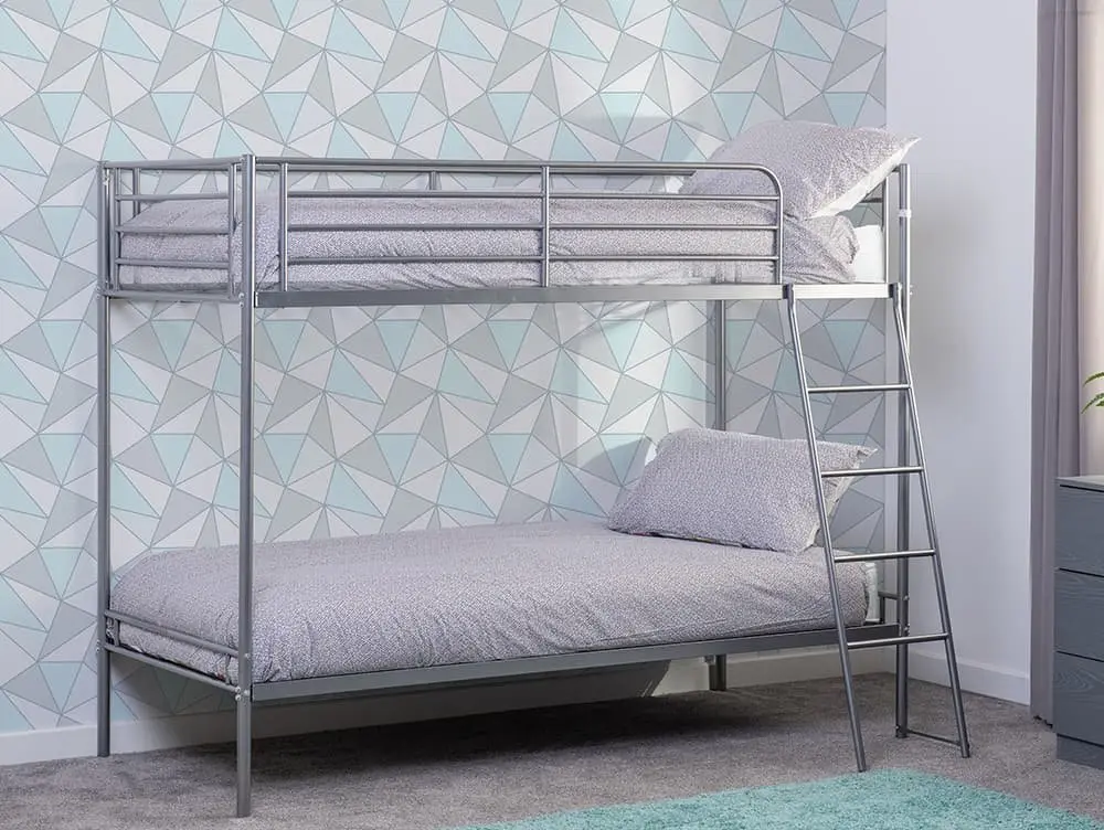 Seconique Seconique Brandon Silver Metal Bunk Bed Frame