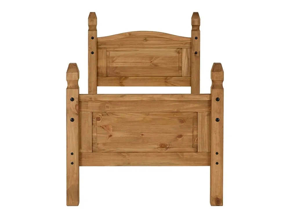 Seconique Seconique Corona Wax Pine Wooden Bed Frame (High Footend)