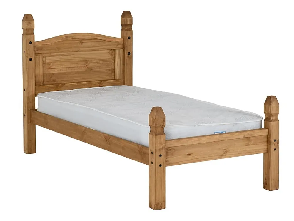 Seconique Seconique Corona Wax Pine Wooden Bed Frame (Low Footend)