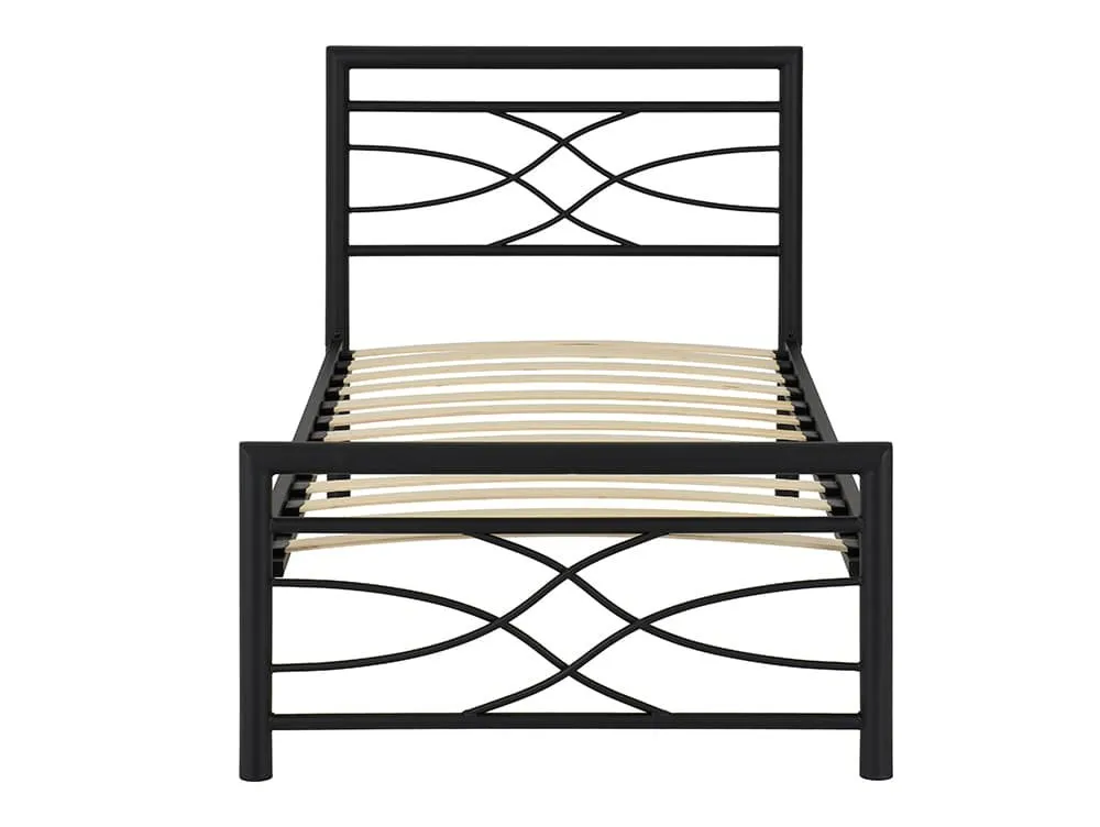 Seconique Seconique Kelly 3ft Single Black Metal Bed Frame