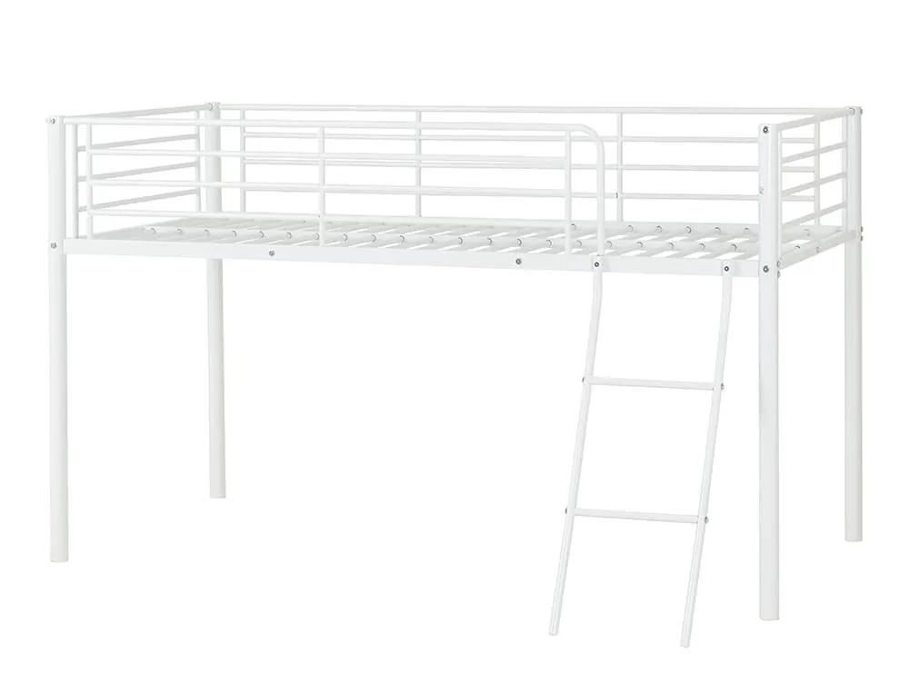 Seconique Seconique Kora White Metal Mid Sleeper Bed Frame