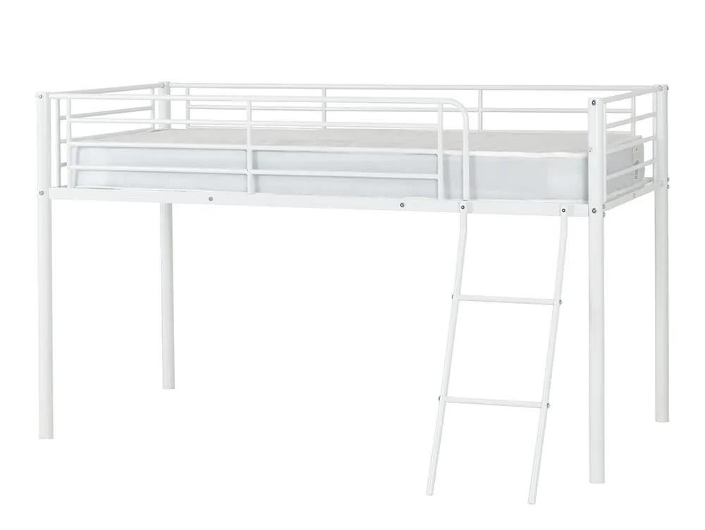 Seconique Seconique Kora White Metal Mid Sleeper Bed Frame