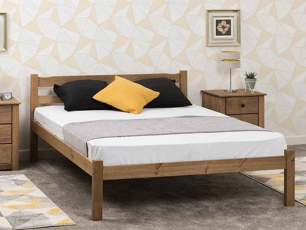 Seconique Seconique Panama 4ft6 Double Pine Wooden Bed Frame