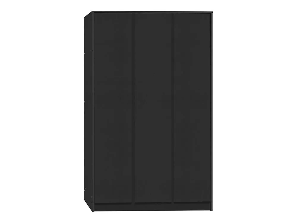 Seconique Seconique Malvern Black 3 Door Triple Wardrobe